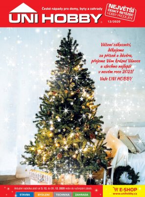 akční leták UNI HOBBY 3.12.2020-31.12.2020