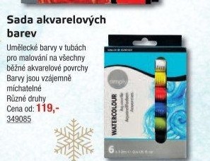 Akvarelové barvy Simply Daler - Rowney