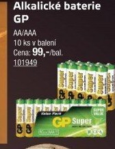 Baterie alkalické super GP