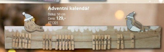 Dekorační adventní kalendář