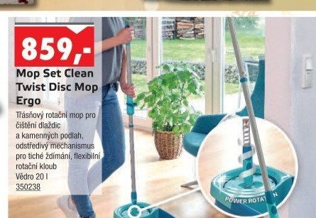 Mop set Clean Twist Disc Ergo Leifheit