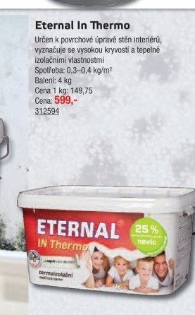 Termoizolační malířská barva IN Thermo Eternal