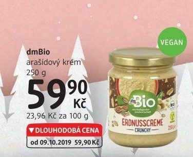 Arašídová pomazánka dm Bio