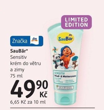 Dětský krém proti chladu a větru Sensitiv SauBär