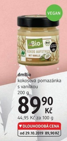 Kokosová pomazánka dm bio