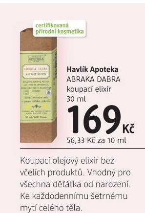 Koupací elixír Abraka dabra Havlík Apoteka