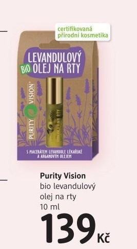 Olej na rty bio Purity Vision