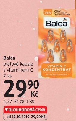 Pleťové kapsle Balea