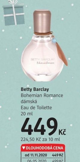 Toaletní voda dámská Bohemian Romance Betty Barclay