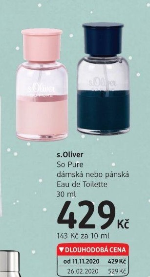 Toaletní voda dámská So Pure s.Oliver