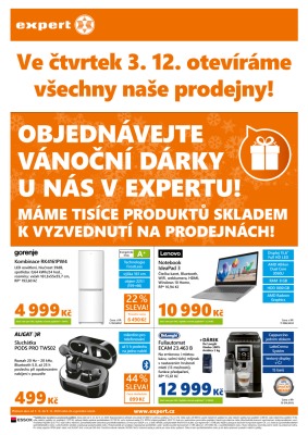 akční leták Expert elektro 3.12.2020-9.12.2020
