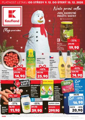 akční leták Kaufland 9.12.2020-15.12.2020