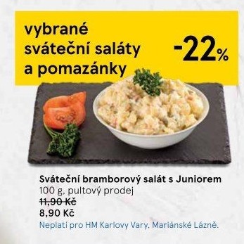 Bramborový salát sváteční s juniorem