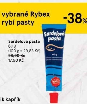 Pasta sardelová Rybex