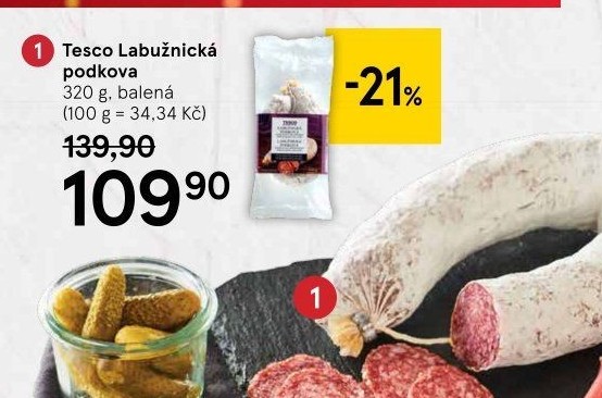 Salám Labužnická podkova Tesco Finest