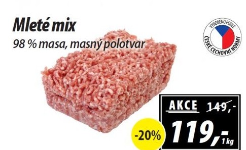 Mleté maso mix