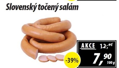 Salám slovenský točený