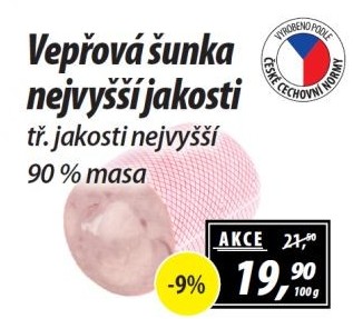 Šunka vepřová nejvyšší jakosti