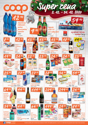 akční leták COOP 2.12.2020-31.12.2020