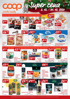 akční leták COOP 2.12.2020-31.12.2020