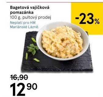 Bagetová vajíčková pomazánka