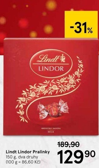 Bonboniéra Pralinky Lindor Lindt