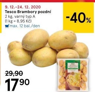 Brambory pozdní A Tesco