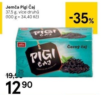Černý Pigi čaj Jemča