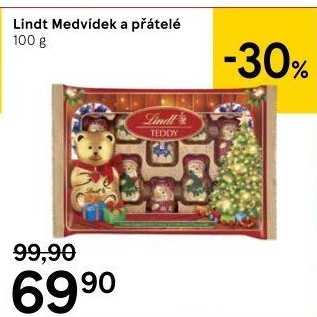 Čokoládový mini medvídek Lindt