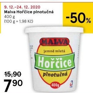 Hořčice plnotučná Malva