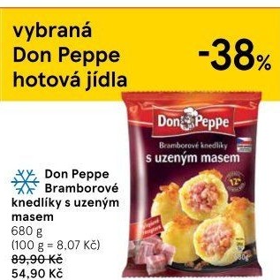 Knedlíky bramborové s uzeným masem mražené Don Peppe