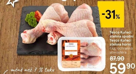 Kuřecí stehna Tesco
