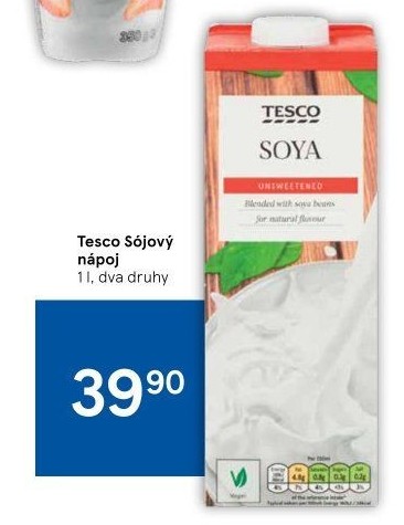 Nápoj sójový Tesco
