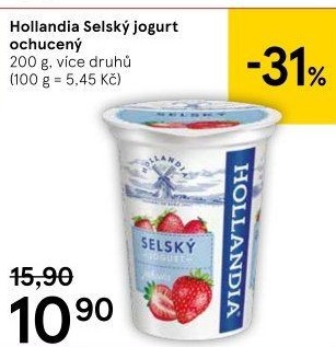 Ochucený jogurt selský Hollandia