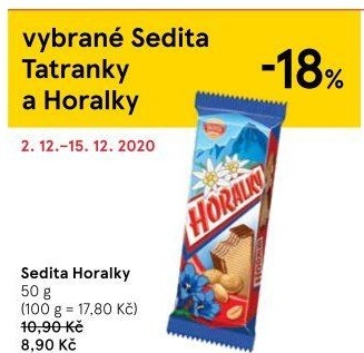 Oplatky Horalky Sedita