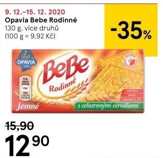 Sušenky Rodinné BeBe Opavia