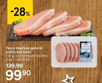 Vepřová pečeně bez kosti Tesco