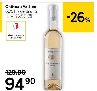 Vína Chateau Valtice