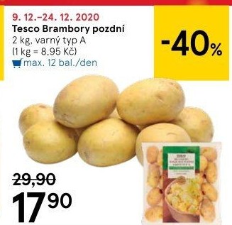 Brambory pozdní A Tesco