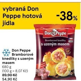 Knedlíky bramborové s uzeným masem mražené Don Peppe