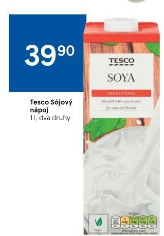 Nápoj sójový Tesco