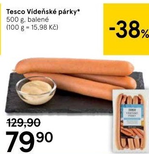 Párky vídeňské Tesco