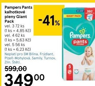 Pleny dětské Pampers Pants