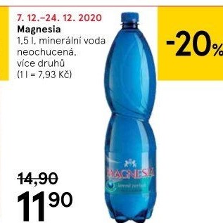 Přírodní voda Magnesia