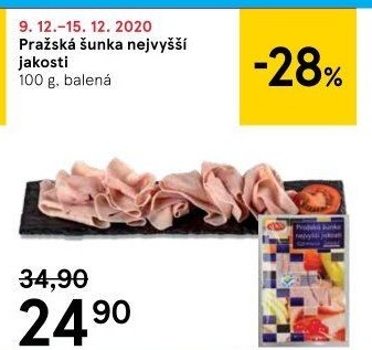 Šunka pražská nejvyšší jakosti LE&amp