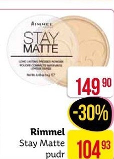 Pudr Stay Matte Rimmel