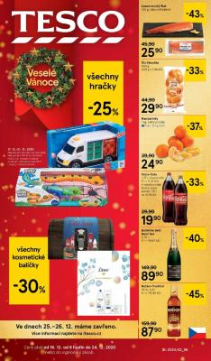akční leták Tesco 16.12.2020-24.12.2020