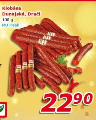 Dunajská klobása Maso uzeniny Písek