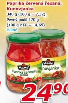 Paprika červená Hamé
