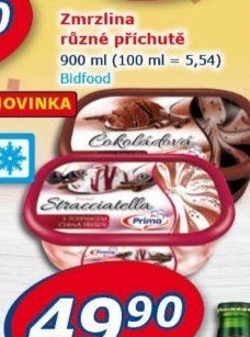 Zmrzlina ve vaničce Prima